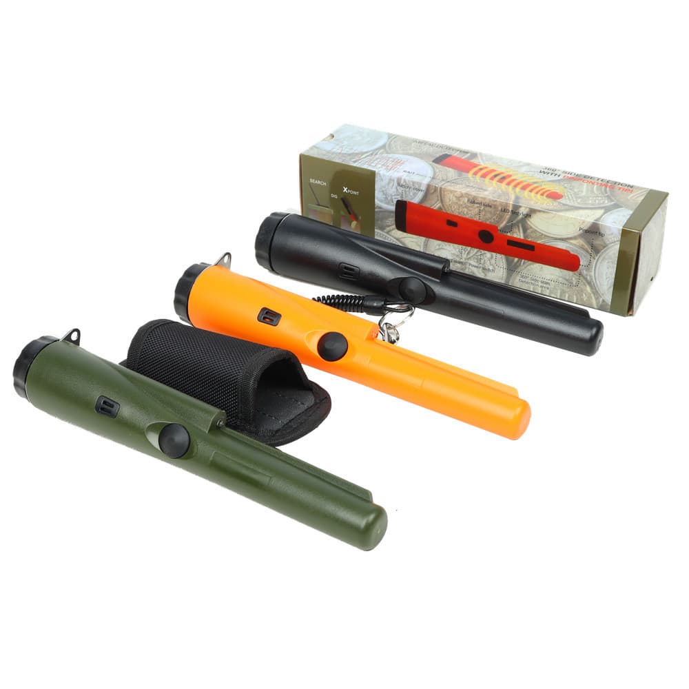 Handheld metal detector manufacturer orange green black blue positioning stick drop shipping portable metal detection 5