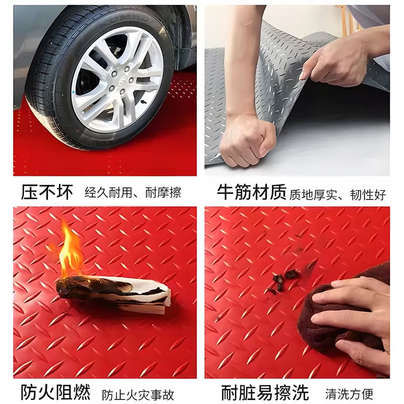pvc beef tendon non-slip floor mats kitchen bathroom toilet foot mats workshop industrial floor leather floor mats 3