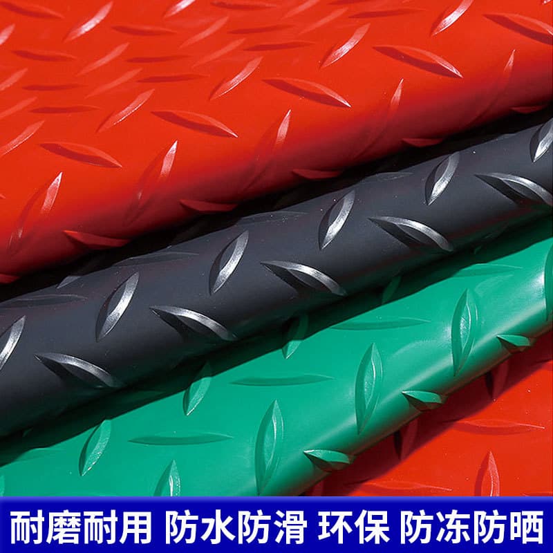 pvc beef tendon non-slip floor mats kitchen bathroom toilet foot mats workshop industrial floor leather floor mats 5