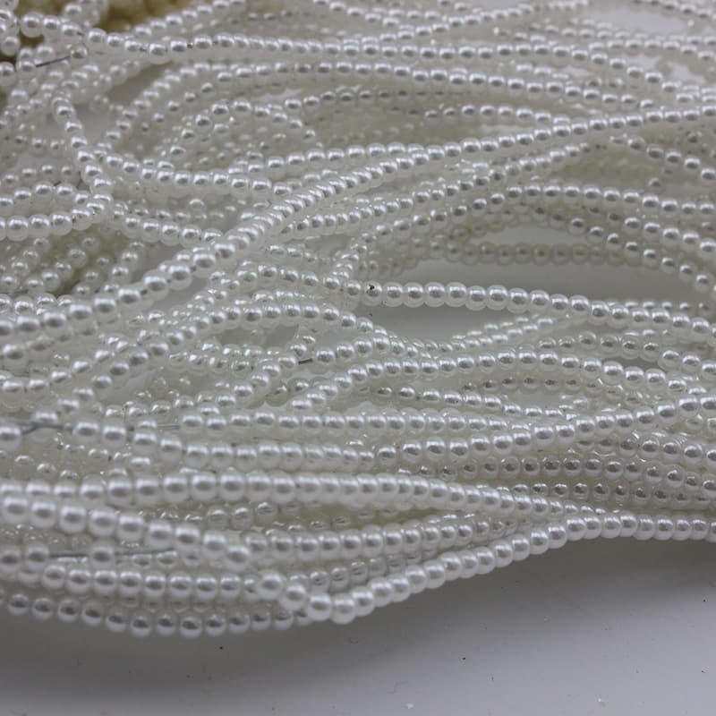 Factory direct sales high-gloss ABS perforated imitation pearls, wire straight holes, high quality round fake pearls, large quantity and excellent price 8