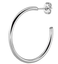 Korean version of fashionable titanium steel exaggerated C-shaped earrings stainless steel geometric round earrings earrings earrings factory direct sales 10