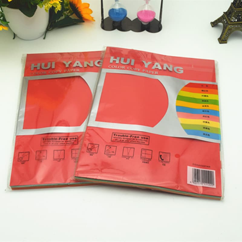 Wholesale A4 color copy paper, advertising paper, printing paper, various promotional papers, student office stationery supplies 2