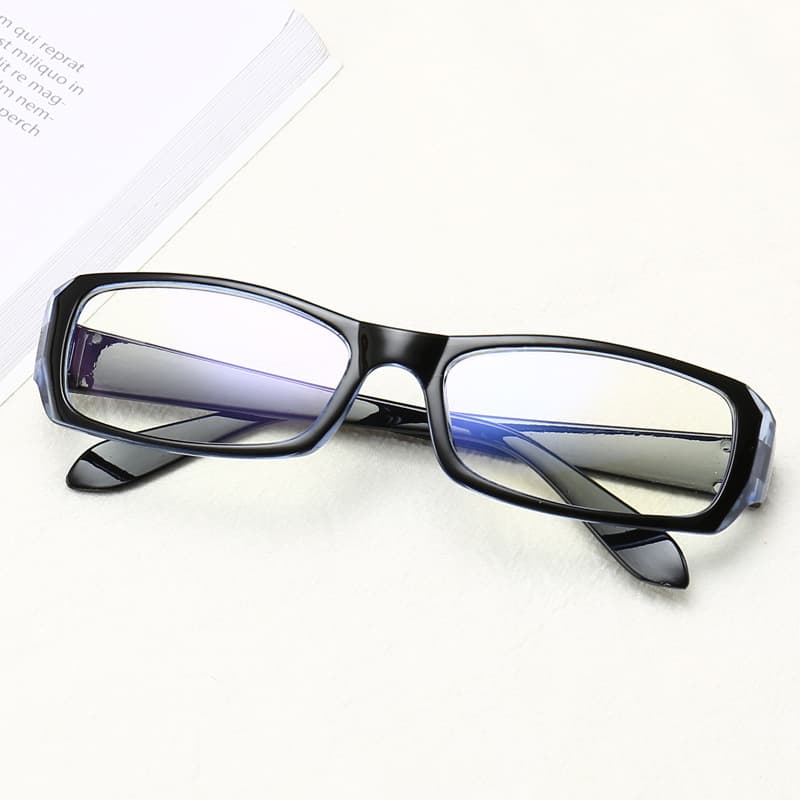 Men's glasses, retro flat glasses, anti-blue light, versatile computer goggles, street stall flat glasses gifts 10