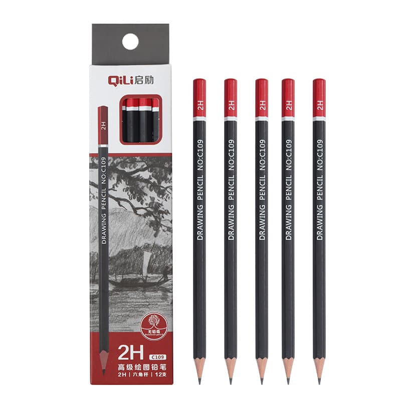 Sketch pencil art 2B pencil 2b box student painting 2h-14b log drawing sketch pen set wholesale 10