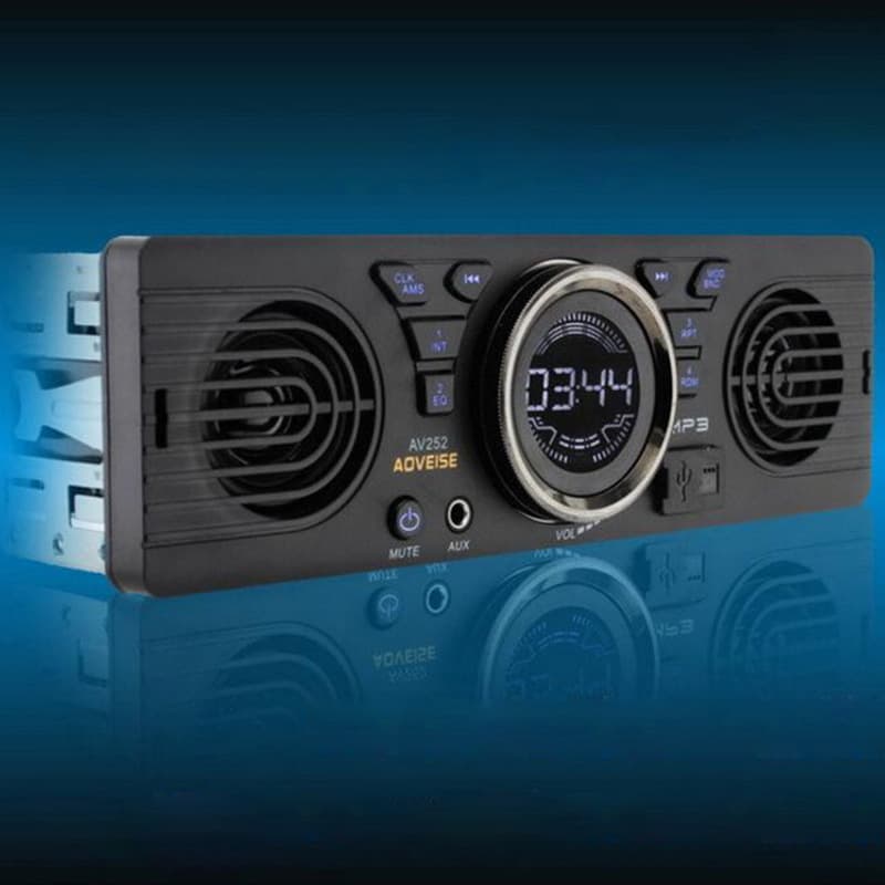 Car single spindle player 12V car plug-in card MP3 audio radio built-in speaker with Bluetooth host speaker 5
