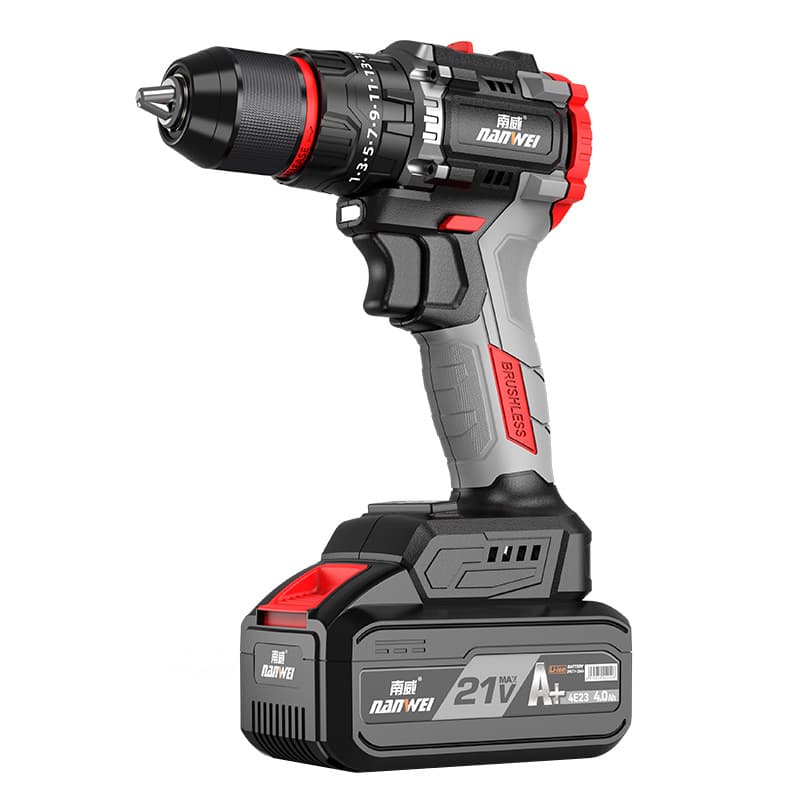 Wholesale Nanwei Power Tools Brushless Hand Drill Lithium Electric Drill Pistol Drill Electric Screwdriver Impact Drill Electric Turn 6