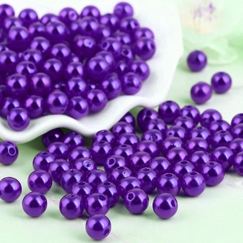 3mm-20mm high-quality water-milled imitation pearls, high-quality ABS imitation pearls, colorful diy hand-pierced beads, straight hole perforation 7