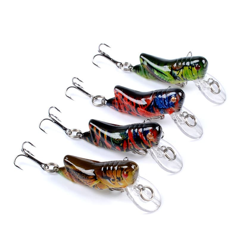 Lure bait, insect, grasshopper, bionic bait, painted plastic hard bait, fake bait, grass carp, silver carp and crucian carp, special killing bait cross-border factory 3