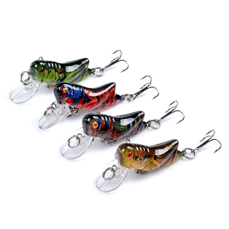 Lure bait, insect, grasshopper, bionic bait, painted plastic hard bait, fake bait, grass carp, silver carp and crucian carp, special killing bait cross-border factory 5