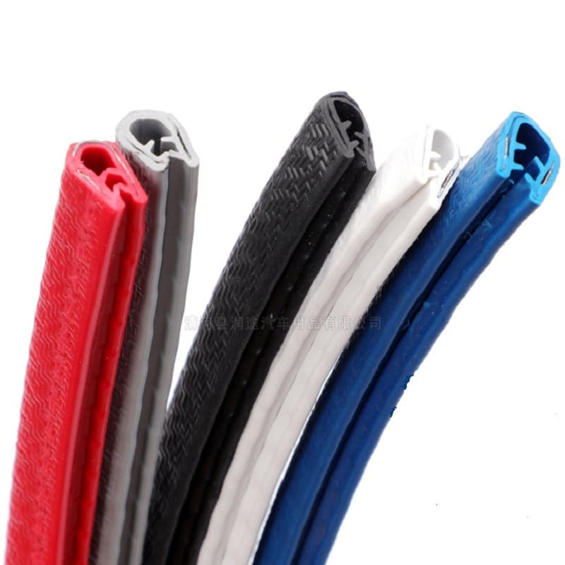 Car door anti-collision strip U-shaped anti-scratch and anti-scratch rubber strip decorative edge strip protective strip sealing strip cross-border wholesale 6