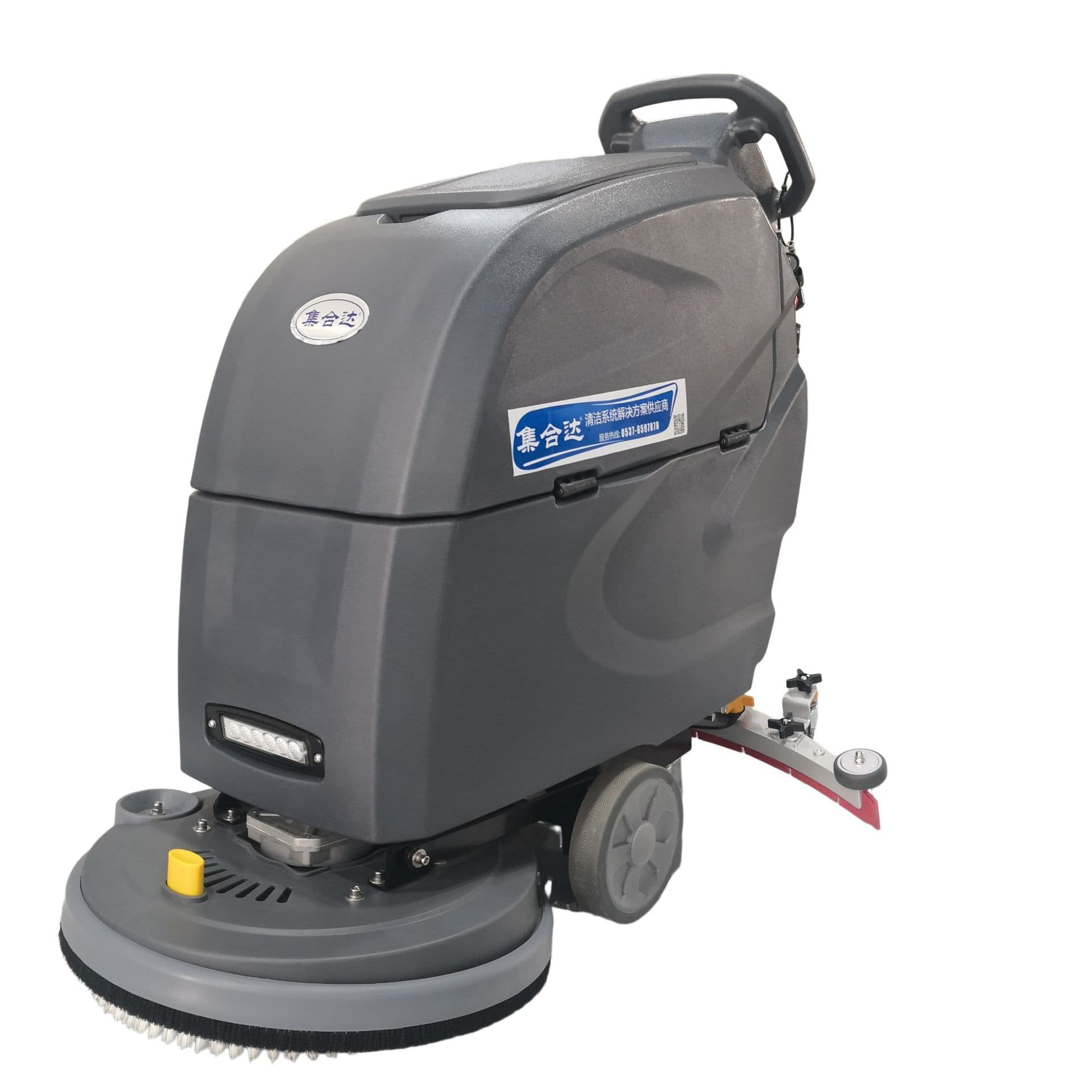 Hand push floor scrubber, commercial floor scrubber, dust removal floor cleaning machine, factory direct sales 4
