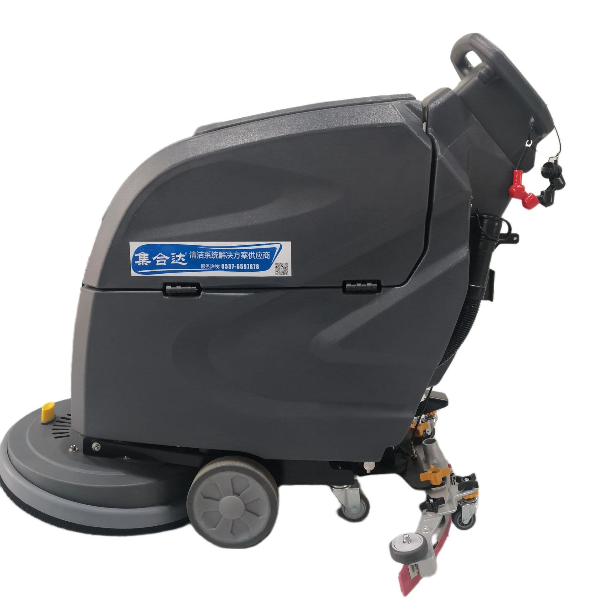 Hand push floor scrubber, commercial floor scrubber, dust removal floor cleaning machine, factory direct sales 6