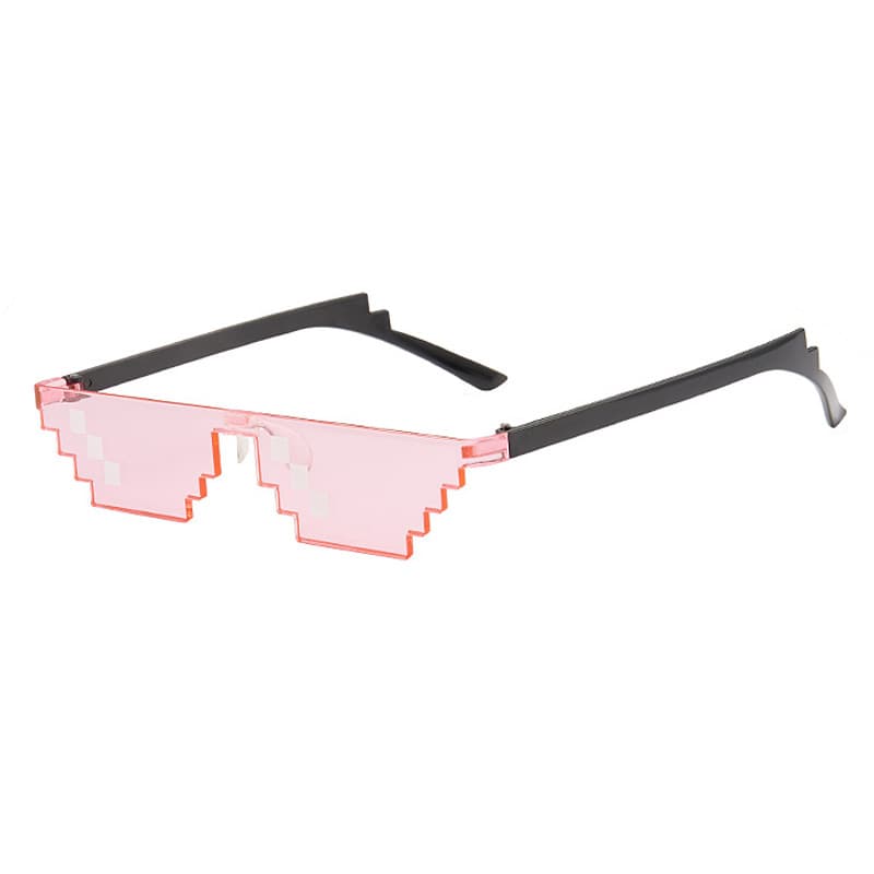 New Mosaic Glasses Two-Dimensional Sunglasses Minecraft Personalized Pixel Sunglasses Wholesale Party Glasses Explosion 10