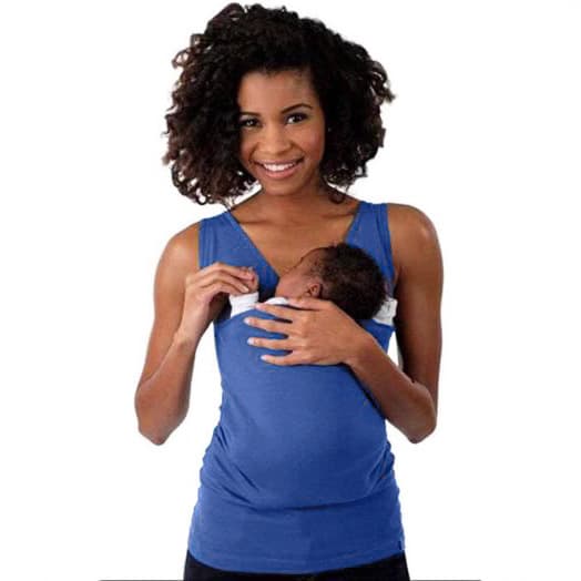 Amazon AliExpress Wish Kangaroo Dad Multifunctional Clothes Kangaroo Mommy Casual T-shirt Vest Style Women 3