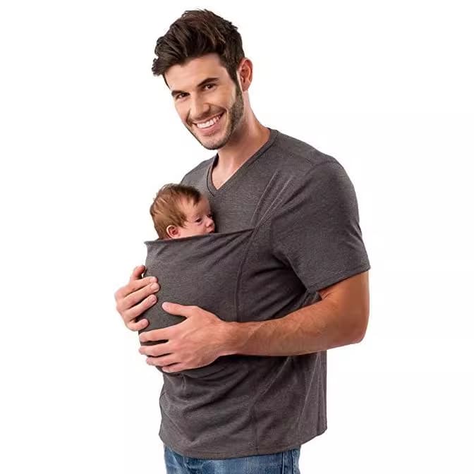 Amazon AliExpress Wish Kangaroo Dad Multifunctional Clothes Kangaroo Mommy Casual T-shirt Vest Style Women 4