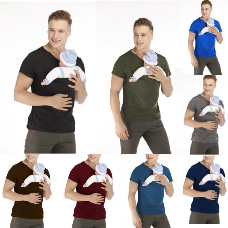 Amazon AliExpress Wish Kangaroo Dad Multifunctional Clothes Kangaroo Mommy Casual T-shirt Vest Style Women 1