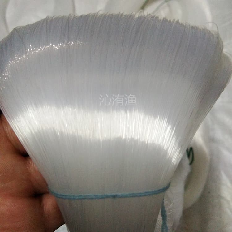 Wholesale bulk nylon fish line glue line monofilament fishing net line braided line beaded fish line white transparent one pound 2