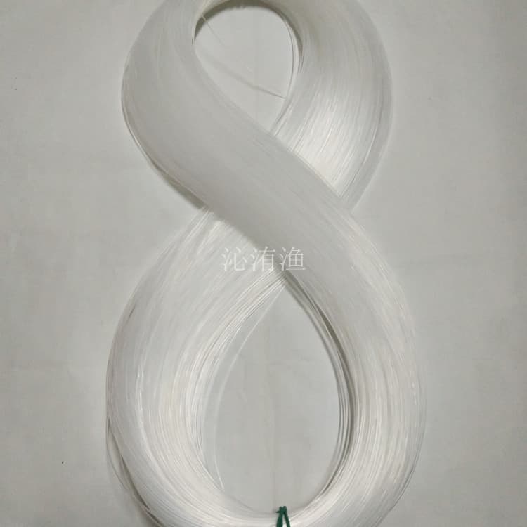Wholesale bulk nylon fish line glue line monofilament fishing net line braided line beaded fish line white transparent one pound 3
