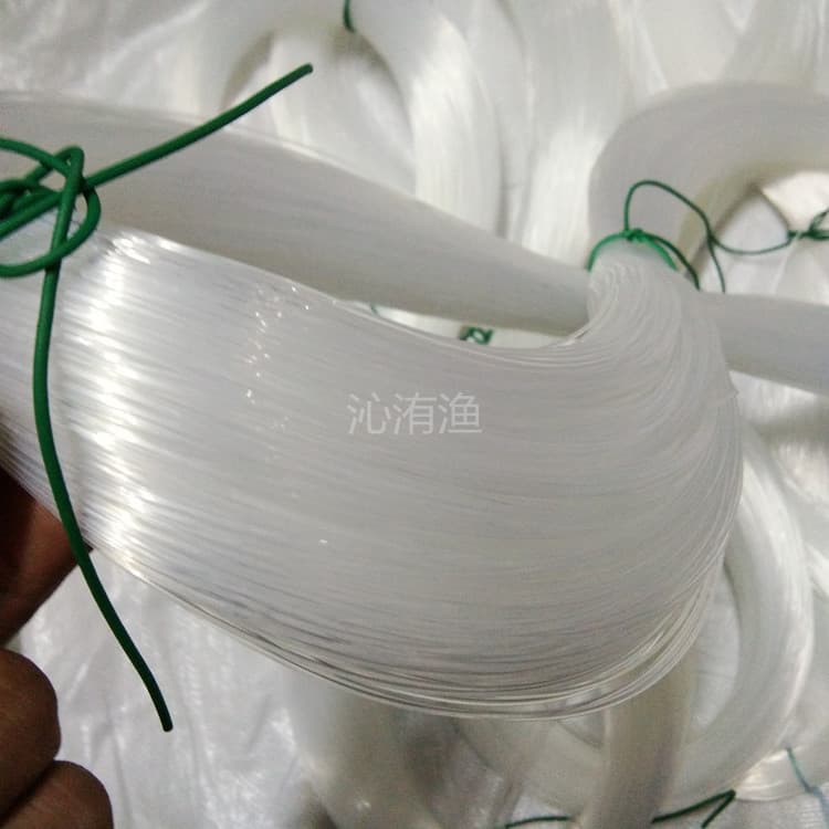 Wholesale bulk nylon fish line glue line monofilament fishing net line braided line beaded fish line white transparent one pound 4