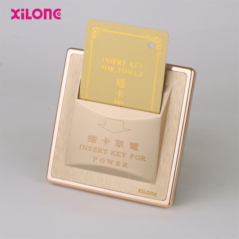 86 gold three-wire with delay card power switch hotel frequency induction card access panel business travel home hotel dedicated 5