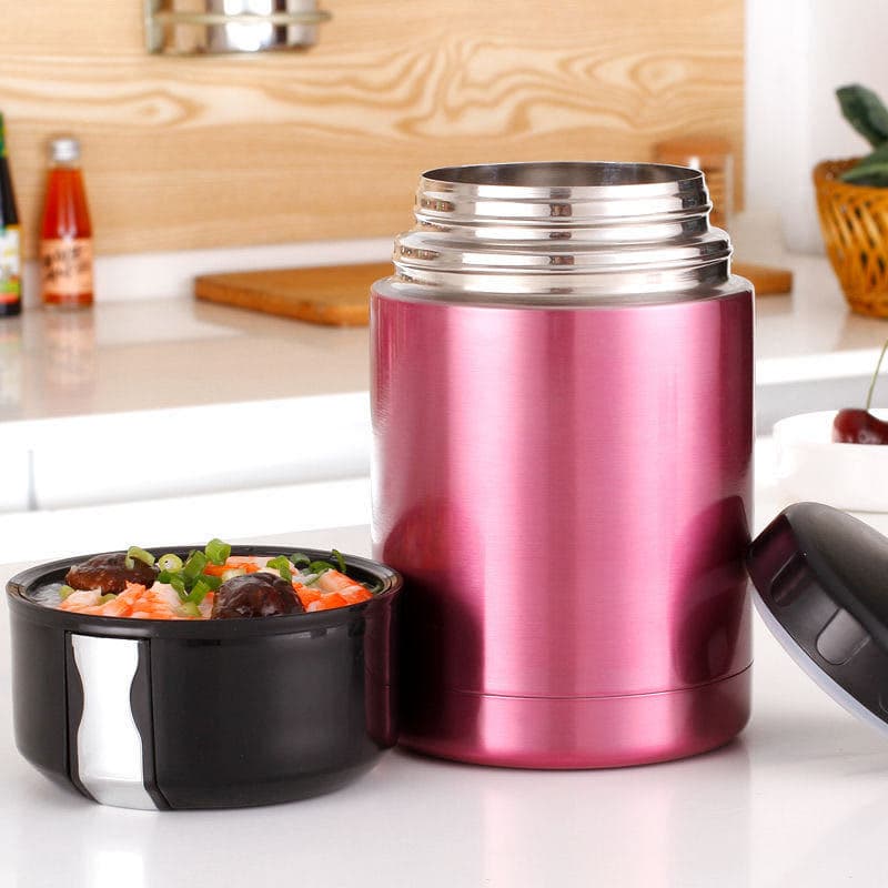 Stew beaker 304 stainless steel vacuum insulation stew kettle large capacity portable porridge simmering pot gift kettle custom made 3