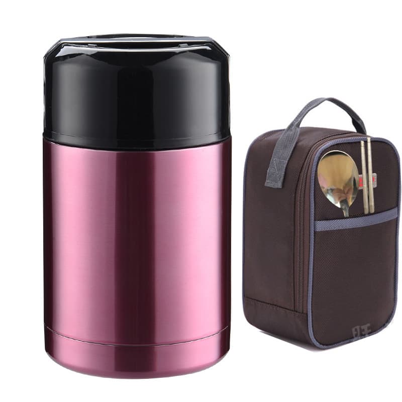 Stew beaker 304 stainless steel vacuum insulation stew kettle large capacity portable porridge simmering pot gift kettle custom made 7