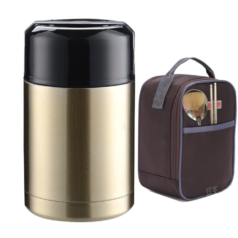 Stew beaker 304 stainless steel vacuum insulation stew kettle large capacity portable porridge simmering pot gift kettle custom made 9