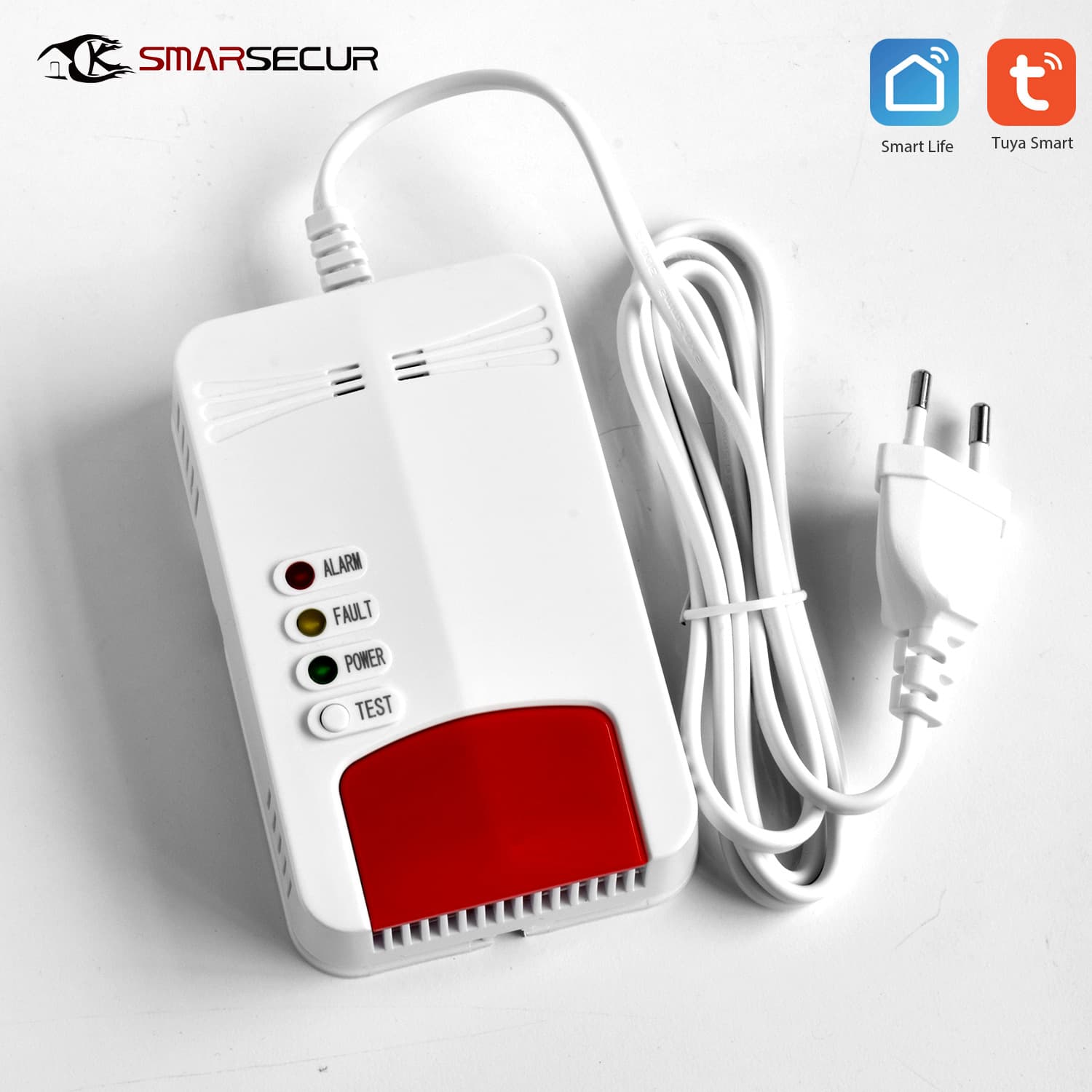 Tuya smart home WIFI gas detector gas alarm mobile APP real-time notification network alarm 1