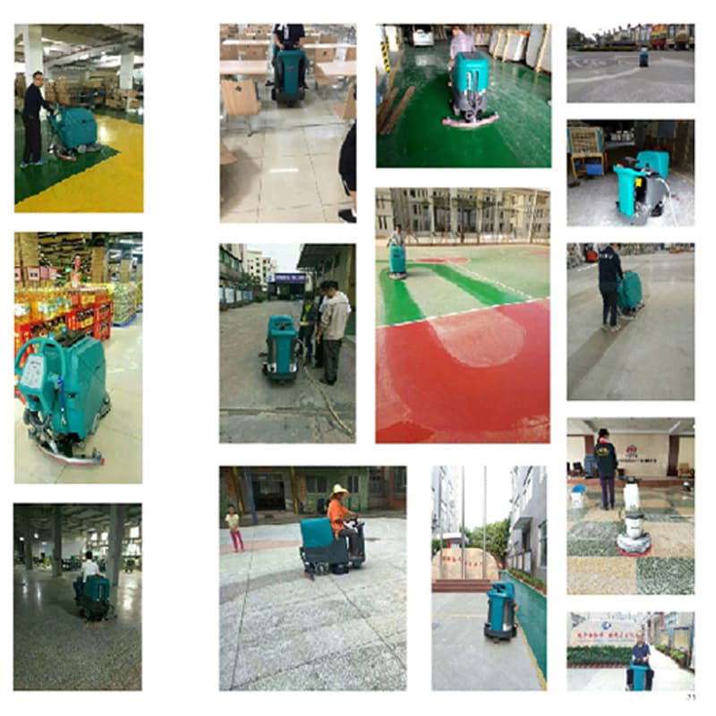 Keying shopping mall factory workshop hand push industrial fully automatic floor mopping and cleaning machine 4