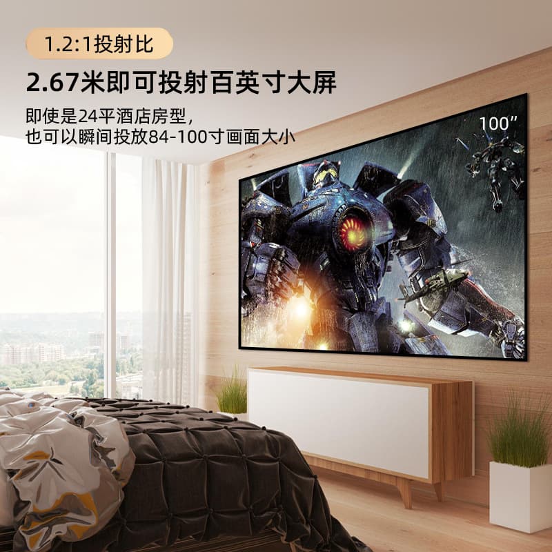 Home Theater T9S Portable Projector Office Conference Home HD Mini DLP Projector Factory 5