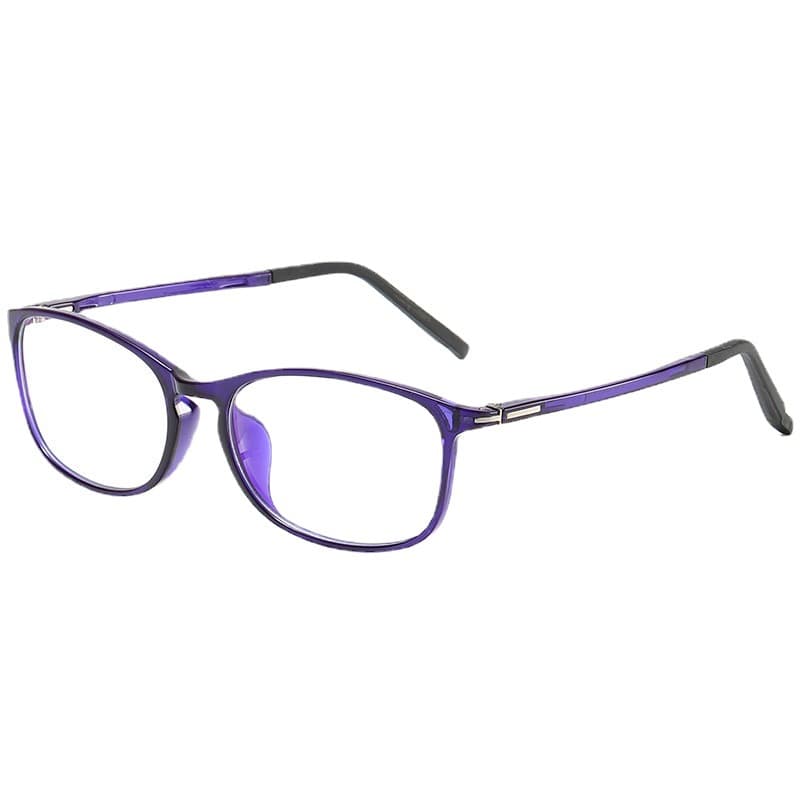 Anti-blue light anti-radiation computer glasses flat eye frame retro round frame personalized eye protection myopia glasses for women 2822 6