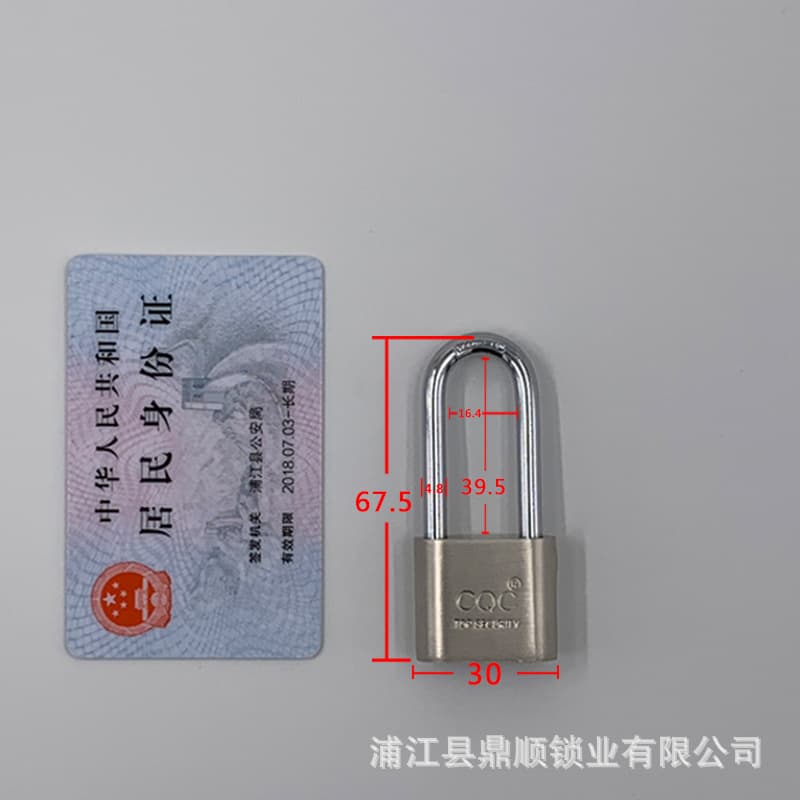 Factory direct supply of locks, large rounded blade padlock, anti-theft, anti-sled, imitation stainless steel pass-through lock, small lock for dormitory use 10