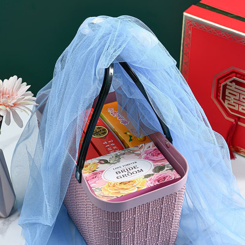 New souvenir basket, women's handbag shopping basket, plastic laundry linen storage basket, fashionable shopping basket 5