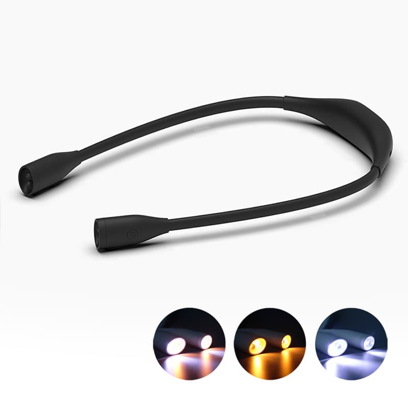 Portable hanging neck lamp student eye protection led reading lamp wearable reading lamp USB rechargeable outdoor night running LED lamp 3