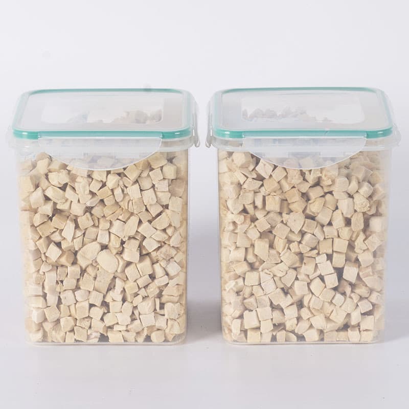 Freeze-dried pet chicken diced dog and cat snacks freeze-dried dog and cat food jerky 500g barreled chicken diced drop shipping 3