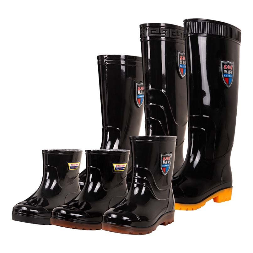 Men's water boots, labor protection, acid and alkali resistant, oil resistant, waterproof, mud and sand resistant water shoes, low, medium and high tube, non-slip, wear-resistant rain boots 6