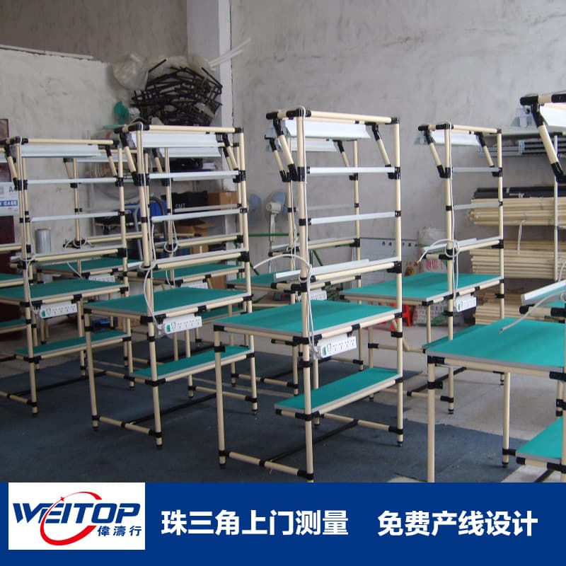 Supply of lean wire bar workbench pulley mobile workshop repair soldering table with enclosure anti-static operating table 3