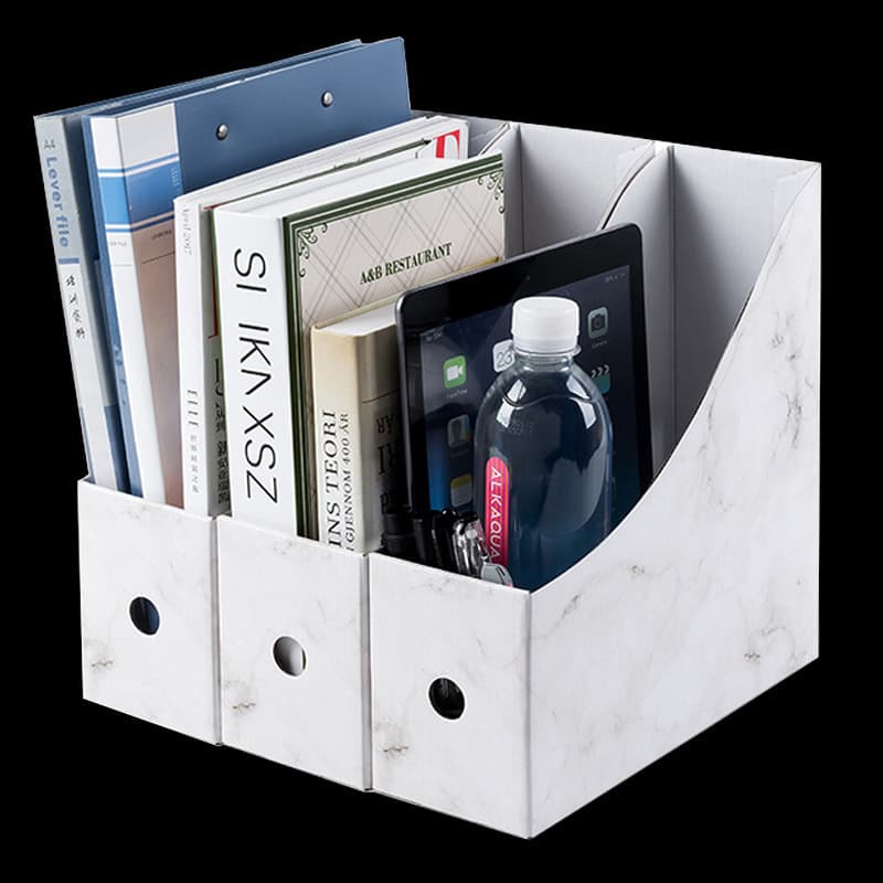 Office Supplies Document Rack Document Box Box Dormitory Desktop Organizing Box Student Desk Storage Rack Book Stand 2