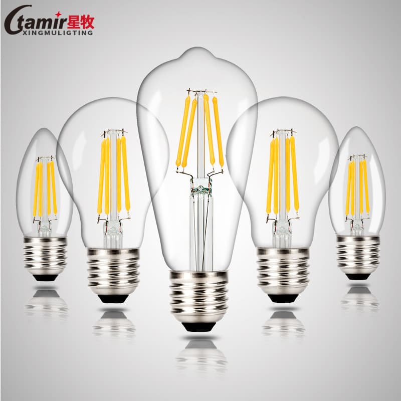 Edison led filament bulb tungsten filament retro e27 screw led energy saving bulb manufacturer smart home lighting 2