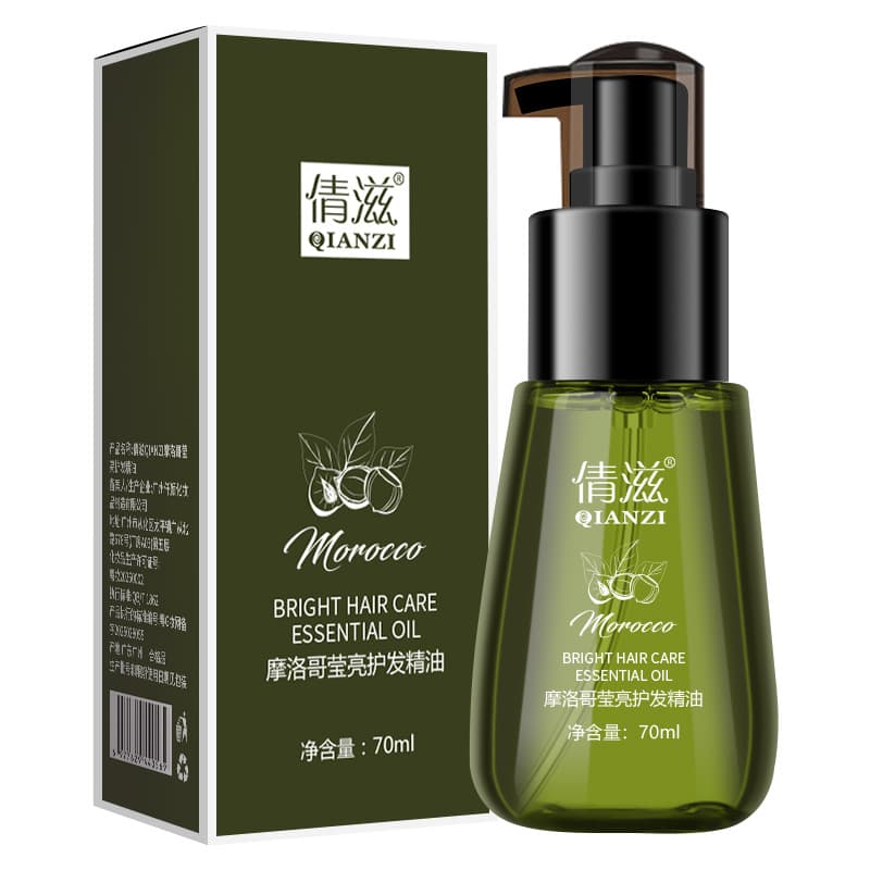 Qianzi no-wash hair Moroccan hair care essential oil perm dyed dry straight hair frizzy hair tail oil hair care essence oil 6