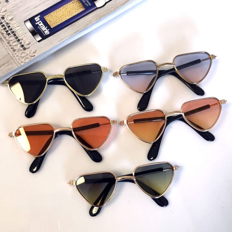 Cat Sunglasses Anti-UV Trendy Cool Accessories Love Glasses Metal Glasses Pet Supplies Sunglasses 4