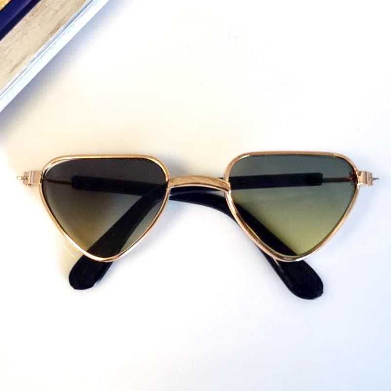 Cat Sunglasses Anti-UV Trendy Cool Accessories Love Glasses Metal Glasses Pet Supplies Sunglasses 9