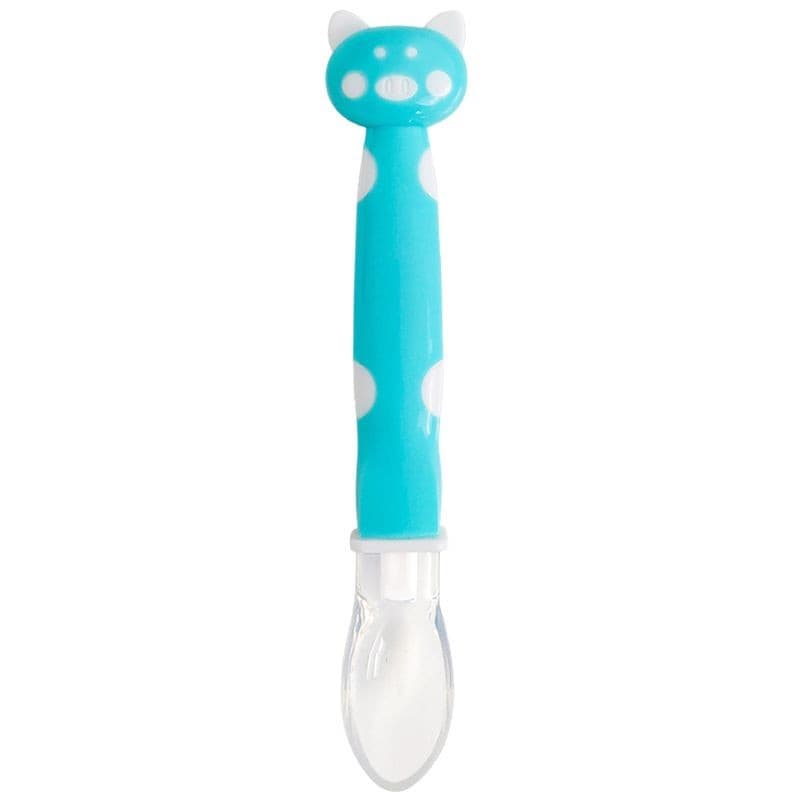 Baby silicone spoon, baby feeding spoon, soft head feeding spoon, baby eating training spoon, feeding feeding spoon 6