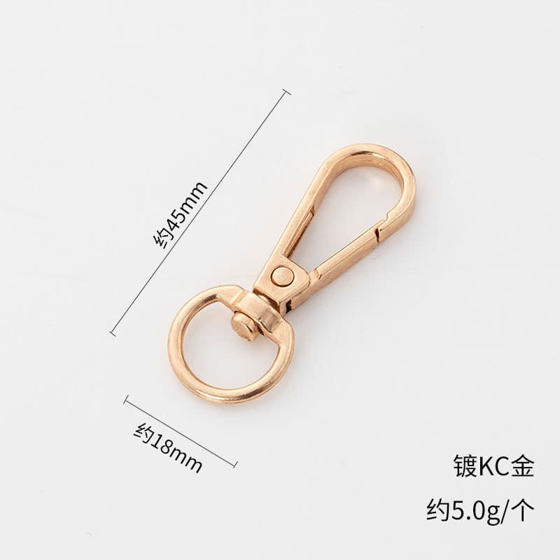 DIY jewelry accessories keychain handbag luggage handbag hardware dog buckle 5 points small plate buckle hook buckle car key buckle 9