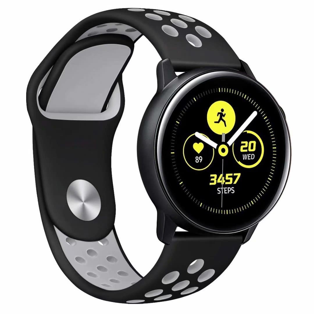 Suitable for Huawei GT5/4 Samsung gearS3 Huami Amazfit2 two-color silicone strap 20mm22mm smart 6