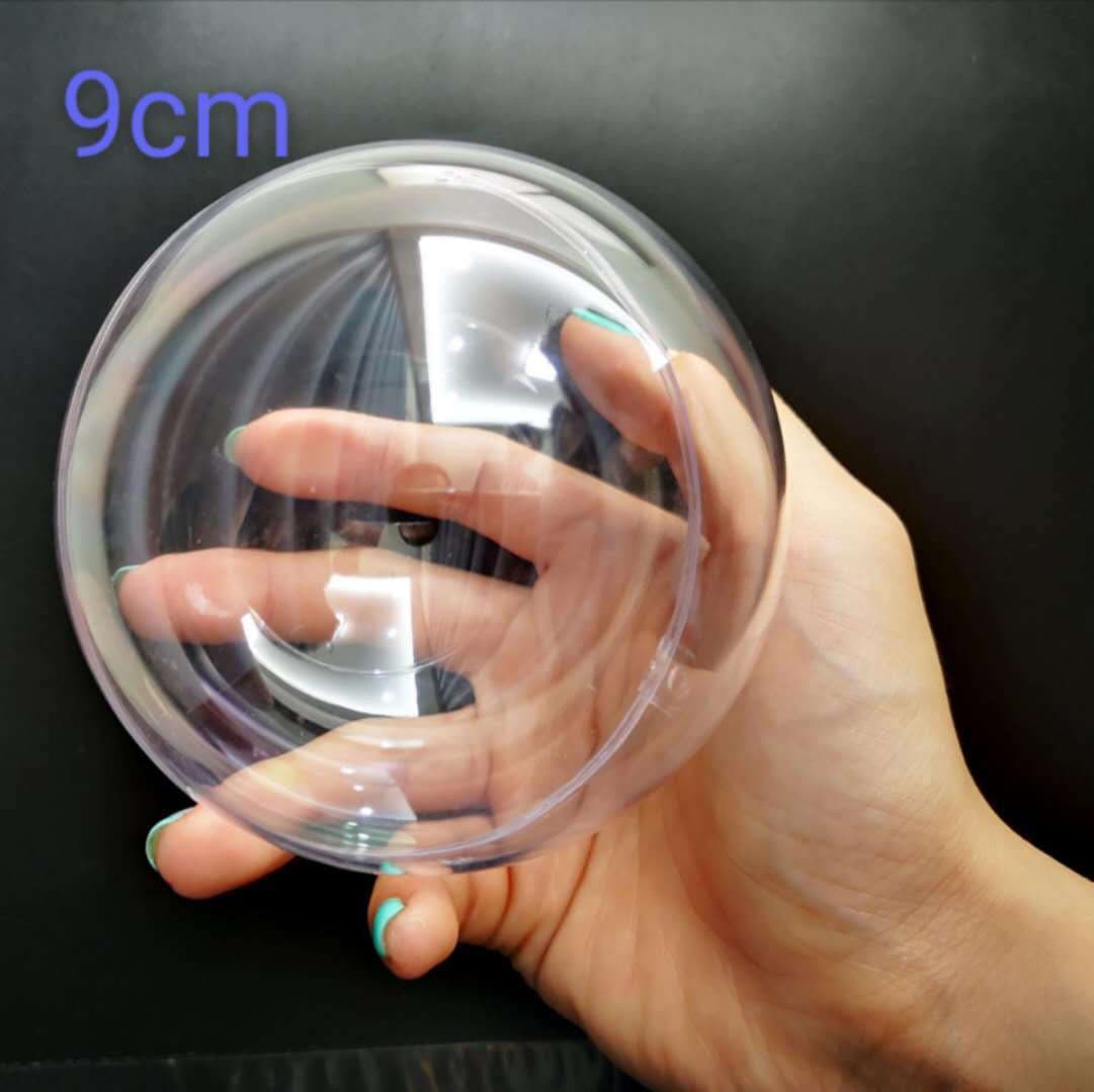Christmas ball high transparent acrylic ball hollow ball holiday decoration gift creative ball plastic ball eternal flower hanging ball 7