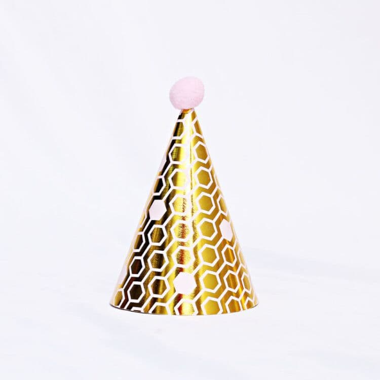 Birthday Party Hat Plush Ball Gold Ball Sequin Ball Party Birthday Hat Baby and Child Dress Up Birthday Hat 7