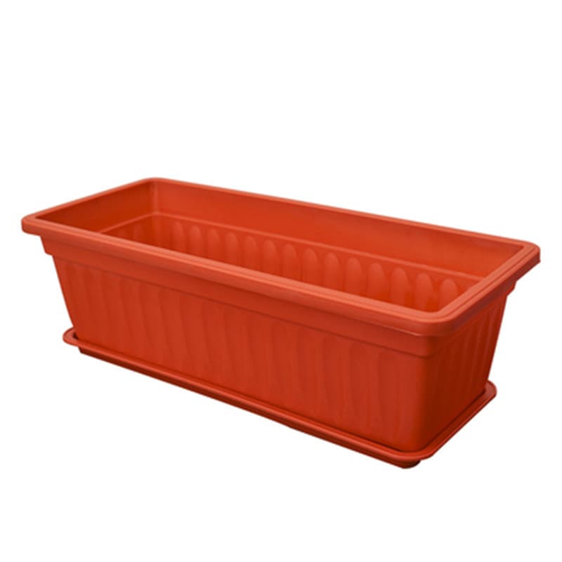 Balcony vegetable pot production and wholesale indoor gardening thickened rectangular large plastic flower pot vegetable pot planting pot 7