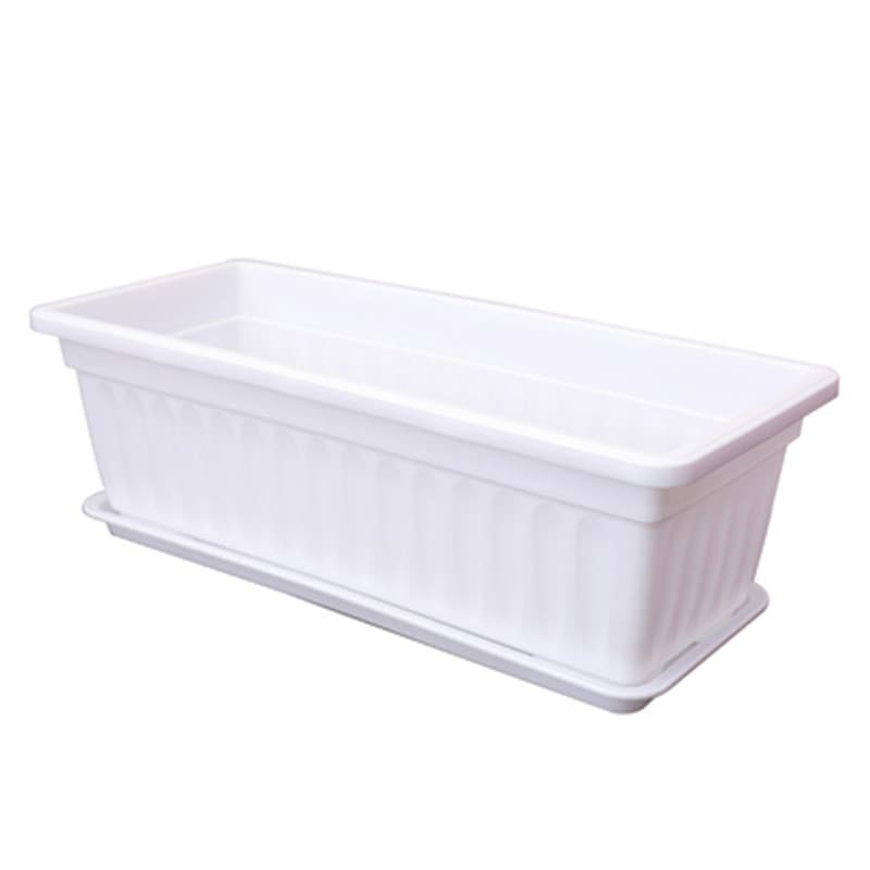 Balcony vegetable pot production and wholesale indoor gardening thickened rectangular large plastic flower pot vegetable pot planting pot 8