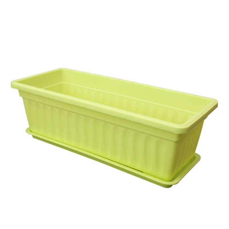 Balcony vegetable pot production and wholesale indoor gardening thickened rectangular large plastic flower pot vegetable pot planting pot 9